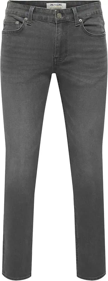 Only & Sons Male Jeans ONSWARP Mittlere Taille Skinny Fit Jeans