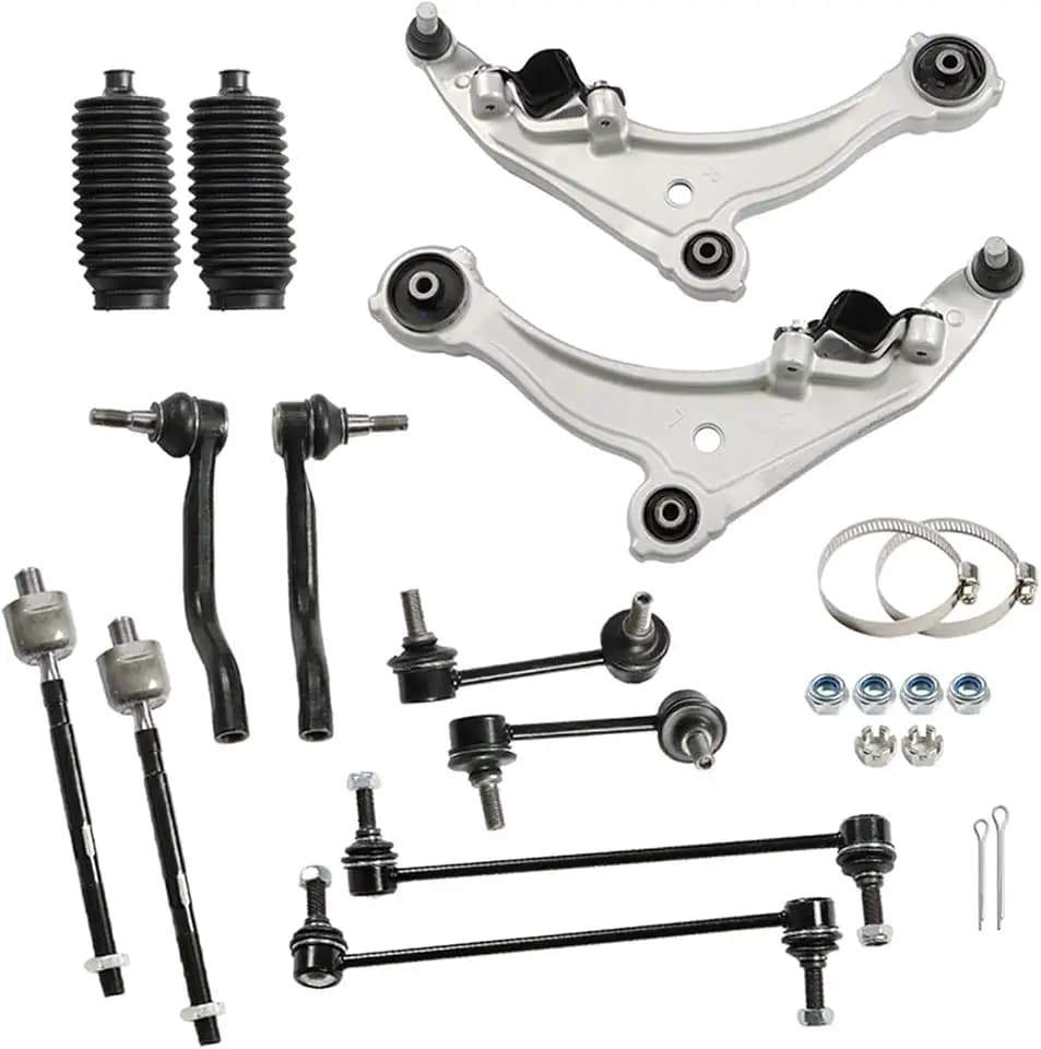 WFLNHB 12Pcs Control Arm Ball Joint Tie Rod End Sway Bar Link Kit