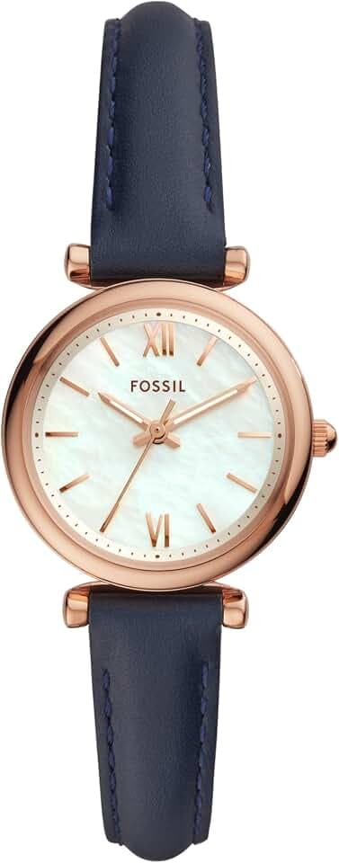 Fossil Women's Watch and Bracelet Set, Carlie Three-Hand Stainless Steel Watch for Women and Bracelet Set