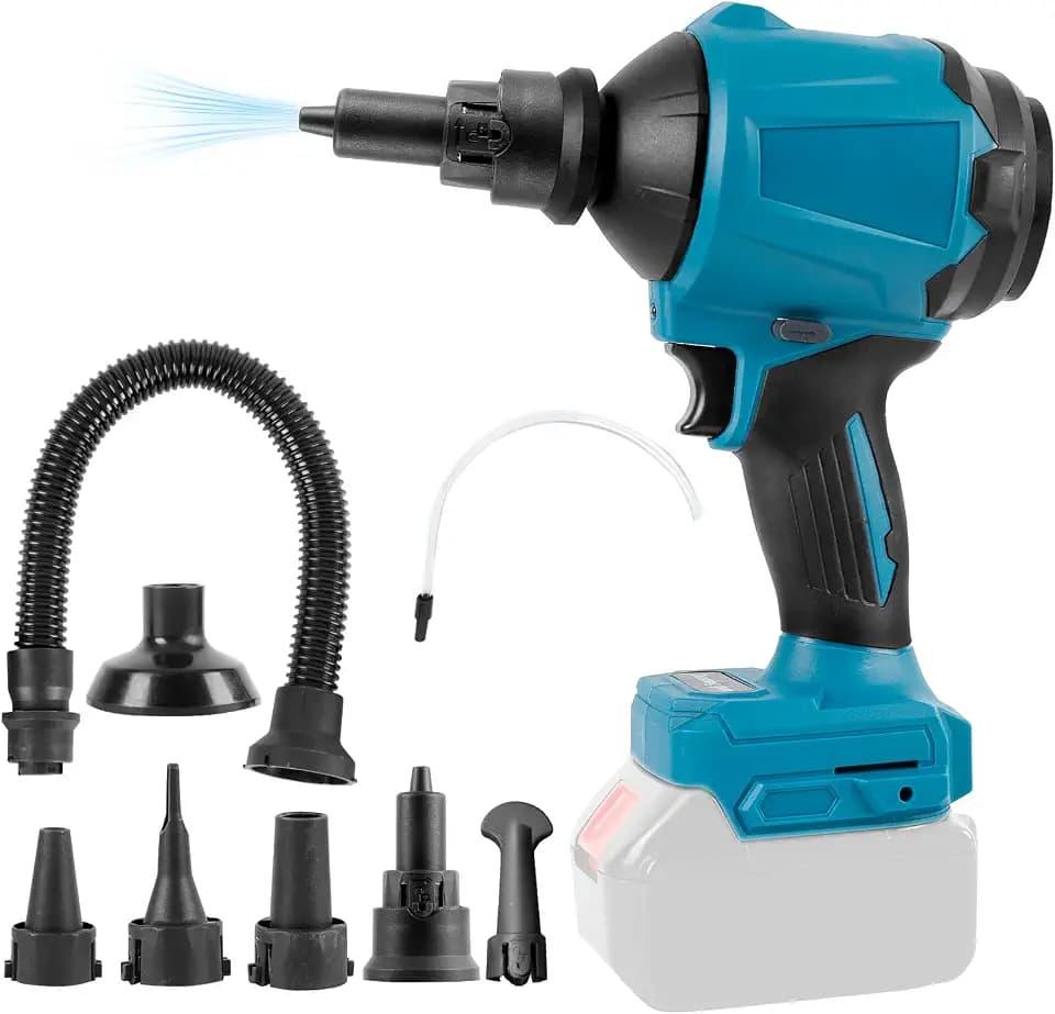 Akku-Staubgebläse für Makita 18 V Akku, 40000 U/min, Handhel Druckluft-Staubwedel, 447 km/h, für Garagen, Werkstatt, Sägewerk, Zimmer, Hausreinigung (Keine Batterie)