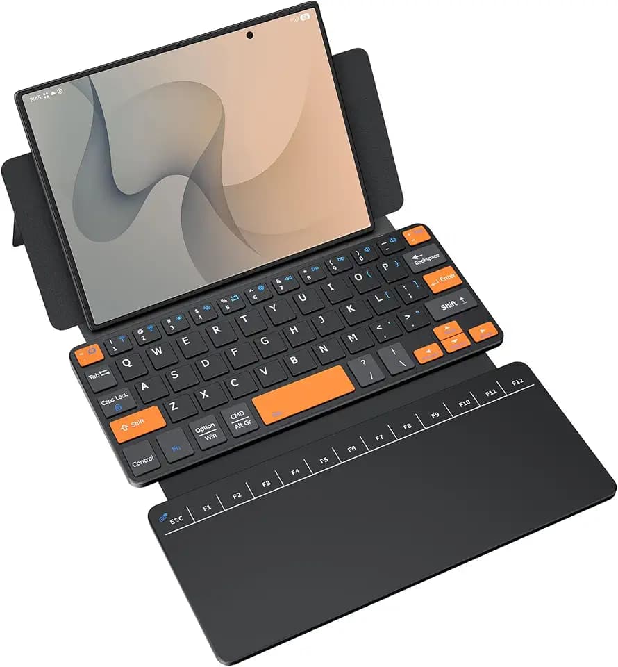 Mini Wireless Keyboard with Touchpad for iPhone Duo & Z Fold 8/Fold8 Ultra