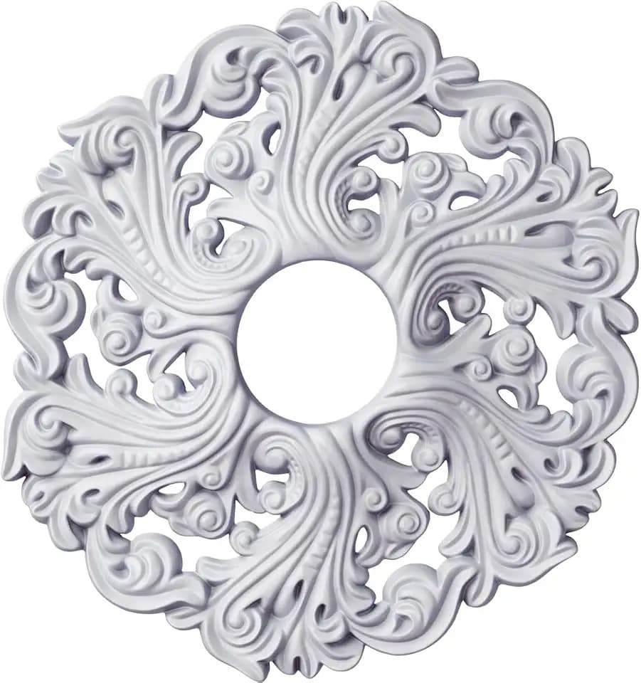 Ekena Millwork CM19OR 19 5/8-Inch OD x 4 3/4-Inch ID x 1 3/4-Inch Orrington Ceiling Medallion