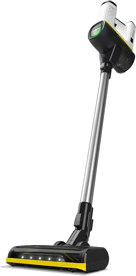 KÄRCHER Akku-Staubsauger VC 6 Cordless ourFamily, 2 Saugstufen, Laufzeit: bis zu 50 min., Gewicht: 2,8 kg, 25,2 V Akku, Wandhalterung mit Ladefunktion, Boden- und Fugendüse, Staubbürste, Weiß
