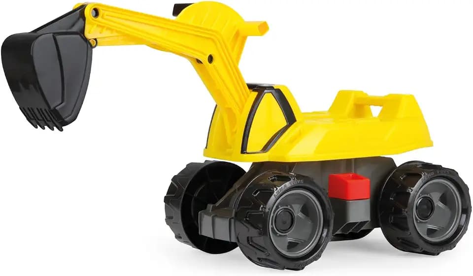 Lena 02144 - GIGA Trucks Aufsitz-Bagger Pro X, Starke Riesen Sandbagger ca. 68 cm, 360 Grad Schaufelbagger zum Draufsitzen, Baufahrzeug mit Stahlachsen und hoher Tragkraft, für Kinder ab 3 Jahre