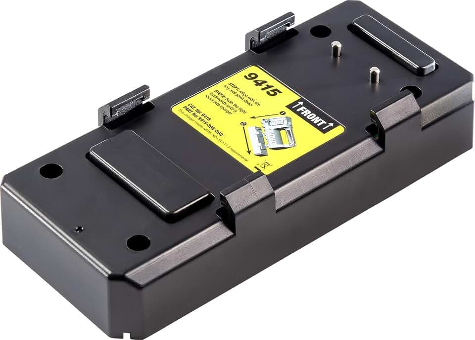 Pelican 9416 Deck/Dash Charger Base Unit - Compatible 9415 and 9415i Flashlights (Black)