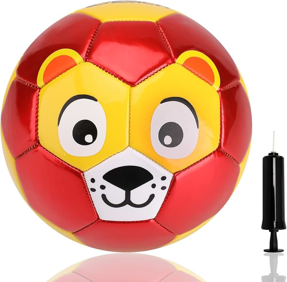 U&C Planet Kinder Fußball Größe 2 mit Pumpe für Kleinkinder | Kleiner Kinderfußball für Indoor & Outdoor, Wasserfest & Pflegeleicht, Geschenk für Jungs und Mädchen zu Weihnachten