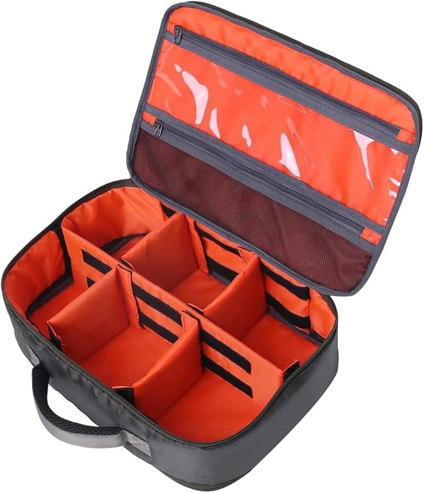 Kylebooker Fishing Reel Case Fishing Gear Travel Storage Bag