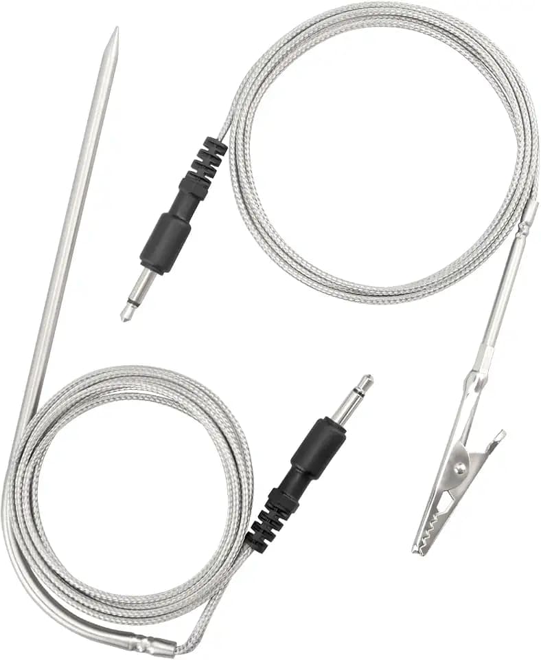 4 Foot Meat Temperature Probe & Pit Thermometer Set with 3.5mm Plug Fits for UltraQ DynaQ PartyQ NanoQ DigiQ CyberQ Controls