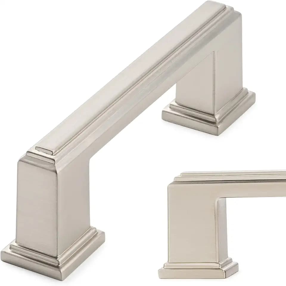 KOOFIZO 10 Pack 3 in Brushed Nickel Cabinet Pulls, Drawer Handles P02