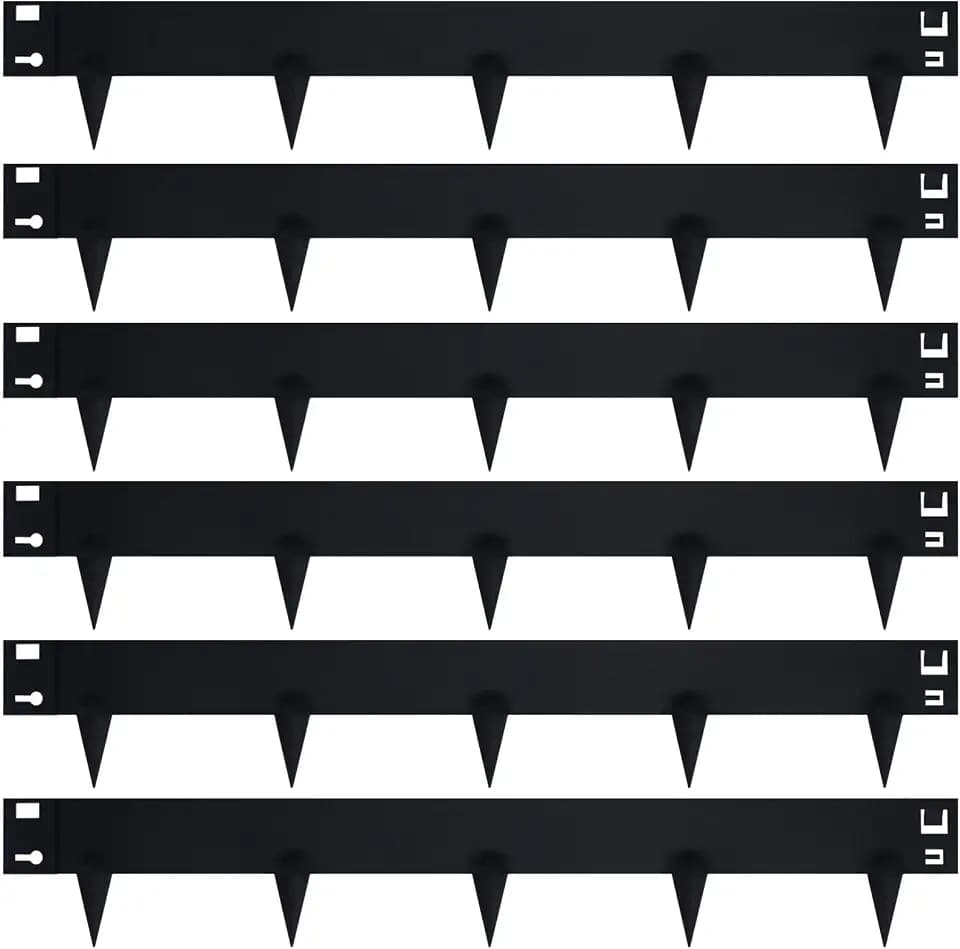 41" L × 6" H Metal Edging for Landscaping, 6 Pack Garden Border
