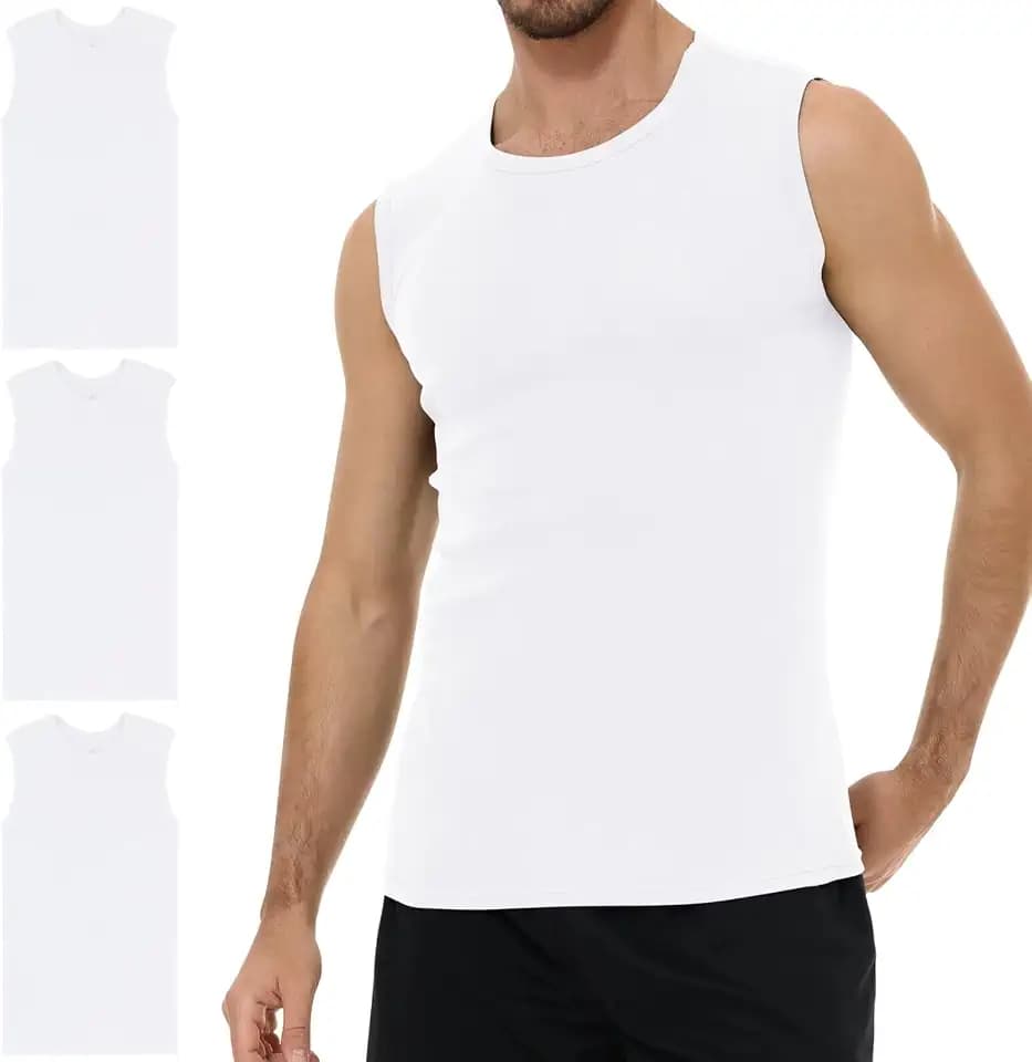 YouShow Tank Top Herren 3er Pack 100% Baumwolle Ärmellos Unterhemd