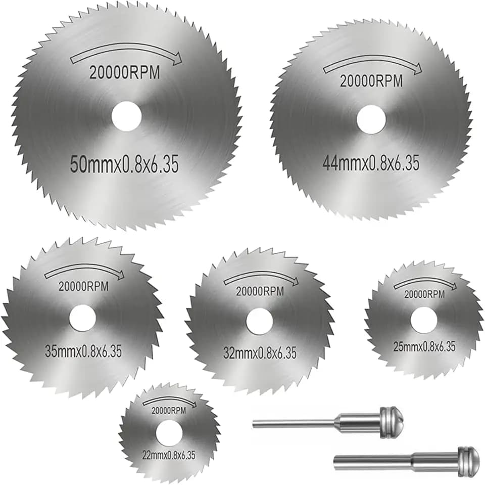 Set 8 Stück kleine Kreissäge Stahlklingen, Sägeblatt Kreissägeblatt