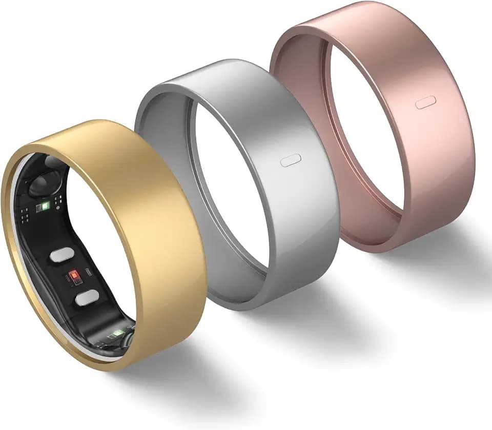 3 Pack Ring Cover Compatible with RingConn Gen 2, Matte Texture Anti-Scratch TPU Ring Protector for RingConn Gen 2 Air Working Out Accessories Men Women (Matte-Gold+Silver+Rose Gold, 11)