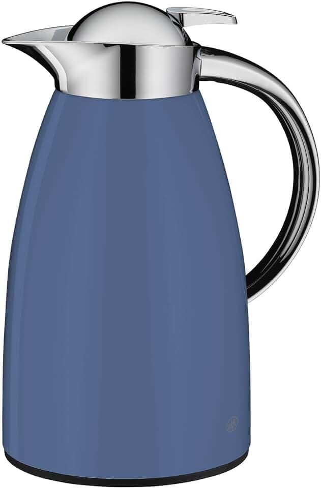 alfi SIGNO Isolierkanne 1,00 l, 12 h heiß, Edelstahlkörper, bijou blue mat