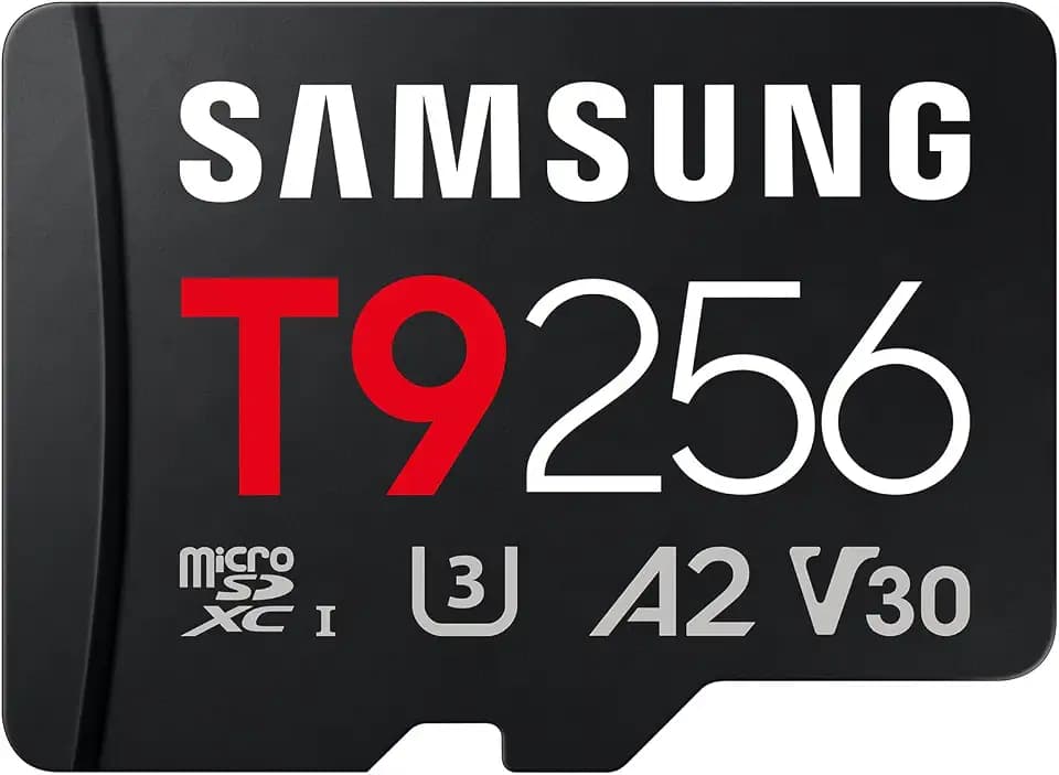 Samsung T9 microSD-Karte, 256 GB, Speicherkarte für den Einsatz in Drohnen, Action Kameras und 360° Kameras, UHS-I U3, Full HD & 4K UHD, 200 MB/s Lesen, 130 MB/s Schreiben, MB-MH256T/WW