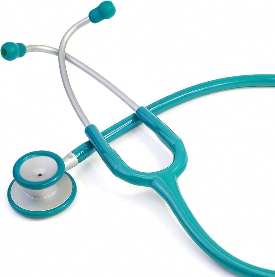 SCIAN Lightweight Stethoscope -Enhanced Acoustic, Satin-Flex Tube, Aluminum Dual Head Stethoscope for Nurse Essentials