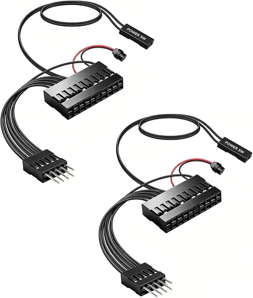 20Pin to 9 PIN Front Panel Extension Cable(0.15 M/2Pack)