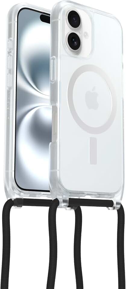 OtterBox React Necklace MagSafe Hülle für iPhone 16, Transparent
