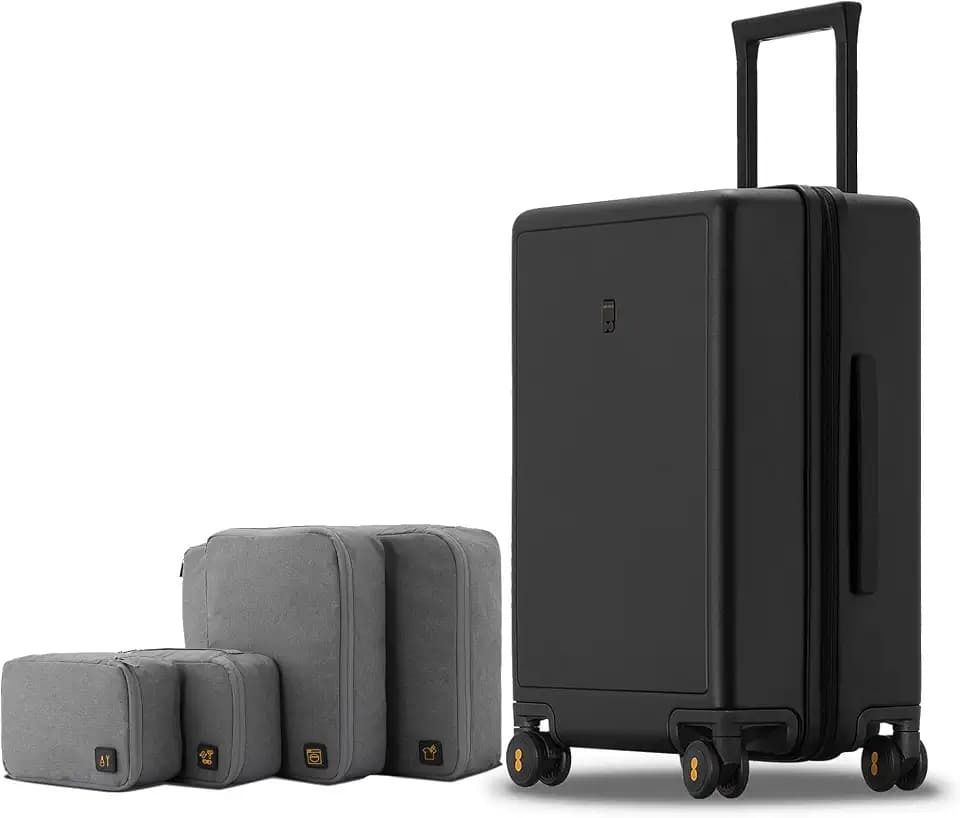LEVEL8 Carry on Suitcase, 20 Inch Hardshell Carry on Luggage with Wheel