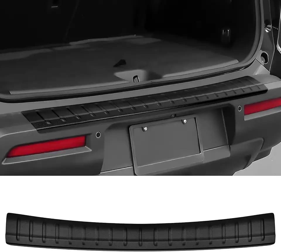 Rear Bumper Protector Compatible with Nissan Pathfinder 2022-2025 2026 S/SV/SL/Platinum Accessories External Rear Bumper Protector ABS Material Matte Black Trunk Door Entry Guards