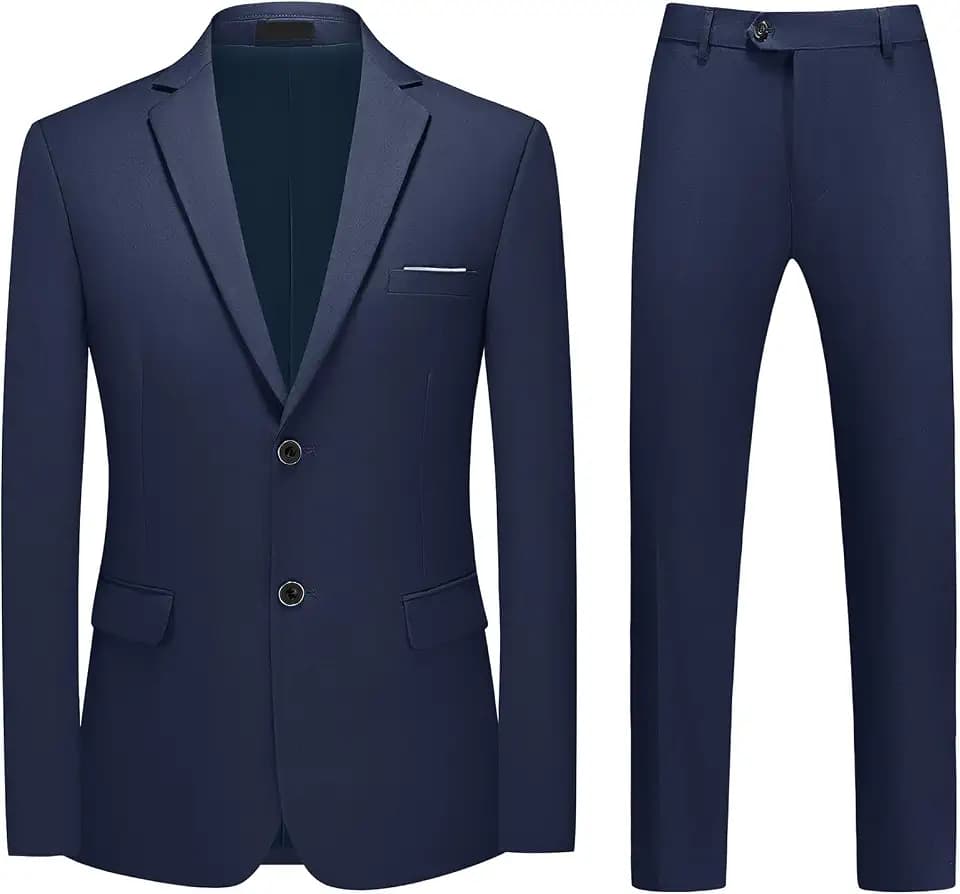 MODFUL Herren Anzüge Business Lässig Sakko Hose Smoking Set
