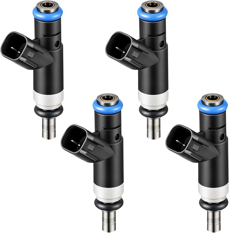 4 Pcs 4 Holes Fuel Injectors Compatible with Jeep Patriot 2007-2017, Compass 2007-2017 & Dodge Journey 2009-2015, Avenger 2008-2014, Caliber & Chrysler 200, Sebring, 2.0L 2.4L, OE# 04891577AC