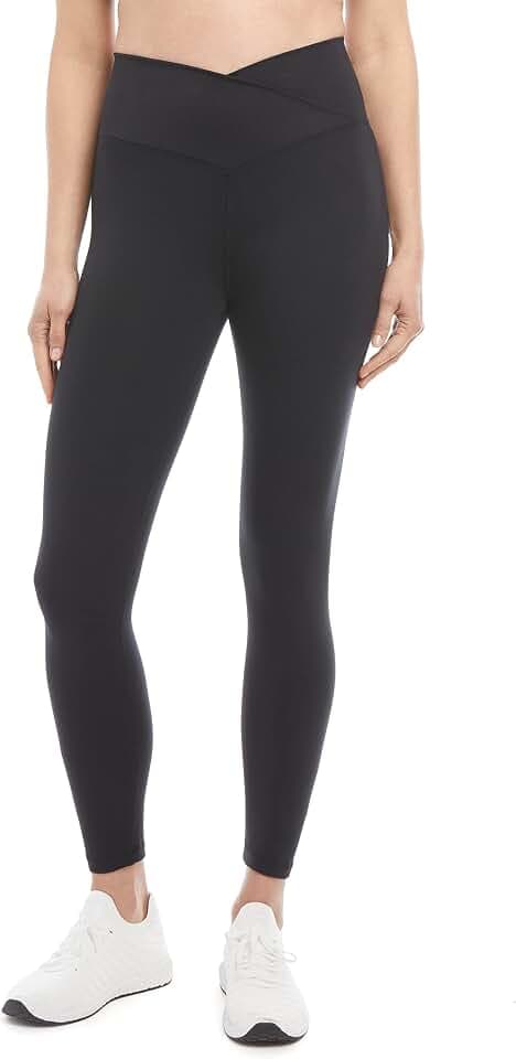 Danskin Women's V Front Crossover High Waist 7/8 Leggings