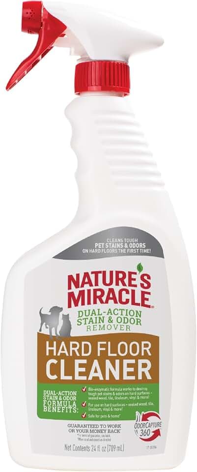 Nature's Miracle Hard Floor Cleaner, Stain & Odor Remover, 24 oz