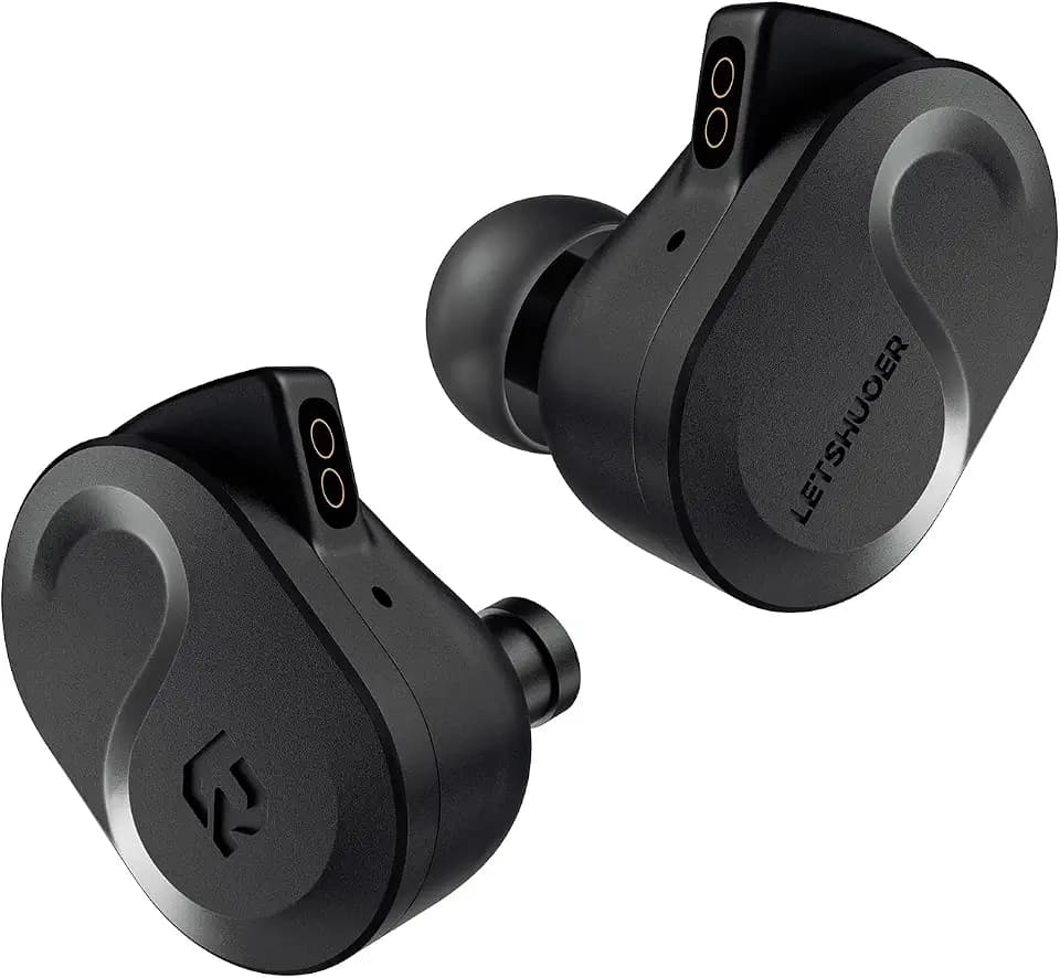 Letshuoer S08 In-Ear-Kopfhörer der vierten Generation, Dual-Coil, 13 mm, planarer magnetischer Treiber, HiFi, verkabelt, In-Ear-Ohrhörer, planar IEM mit abnehmbaren 2-poligen, versilberten