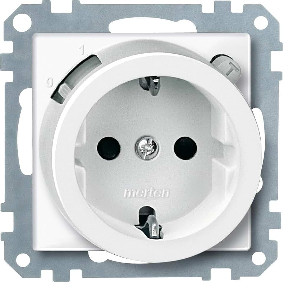 Schneider Electric Merten FI-Schuko-Steckdosen-Einsatz, 233819