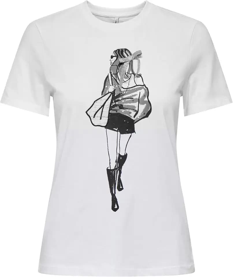 ONLY Damen Onlemma Life Reg S/S Lady Top JRS