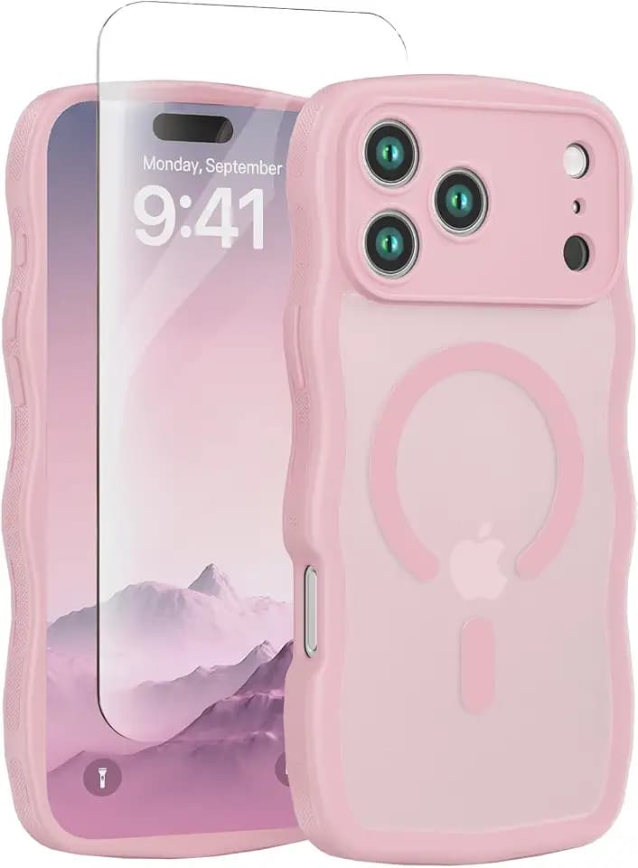 Dasku for 17 Pro Max iPhone Case for Women Girls, Phone Cover - Pink