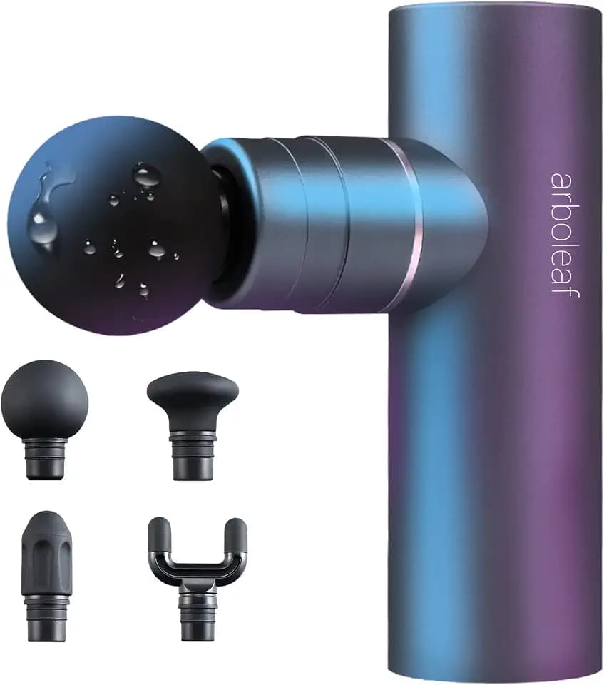 arboleaf Mini Massagepistole Massagegerät Massage gun 4 Silikon-Aufsätze