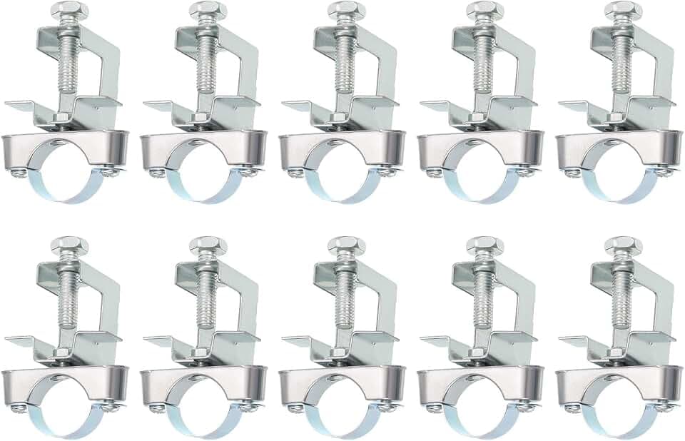 QUARKZMAN 10 Stück Rohrschelle mit Trägerklemme für 1" (25mm)