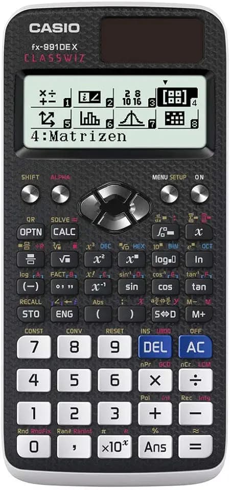 Casio FX-991DE X ClassWiz Scientific Calculator with Natural Display, Schwarz, Technisch-Wissenschaftlich