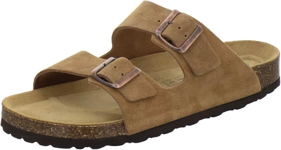 AFS-Schuhe Bequeme Herren Pantoletten, Sandalen und Hausschuhe aus Leder - Größe 36-50 - Made in Germany