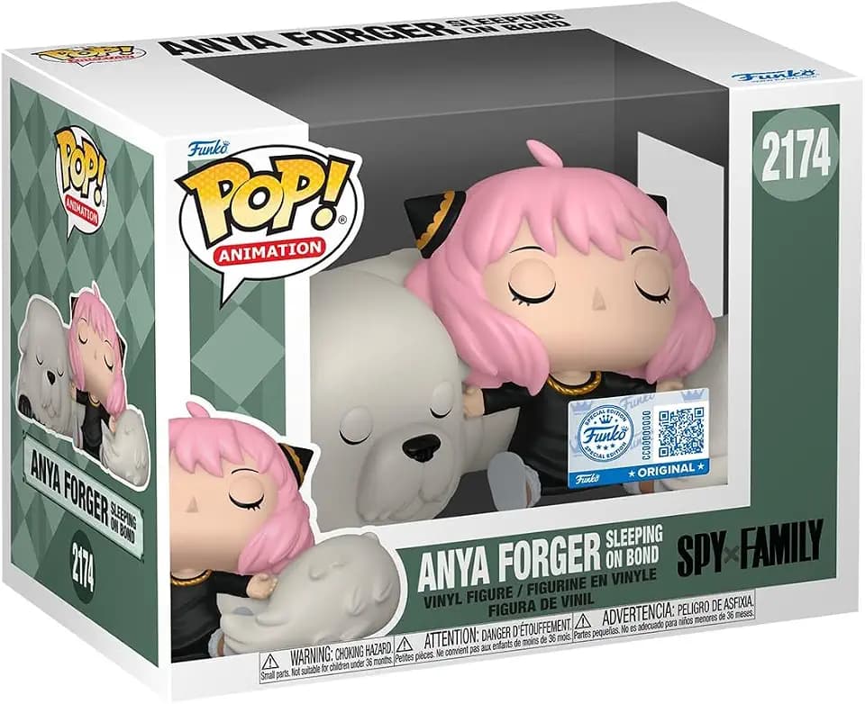 Funko POP! Premium: Spy X Family - Anya Sleeping on Bond - Amazon Exclusive