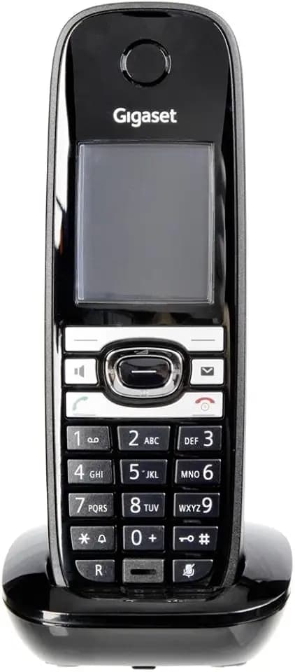 Gigaset C610H Telefon - Schnurlostelefon / Universal Mobilteil - TFT-Farbdisplay - Dect-Telefon - Freisprechen - Analog Telefon - schwarz
