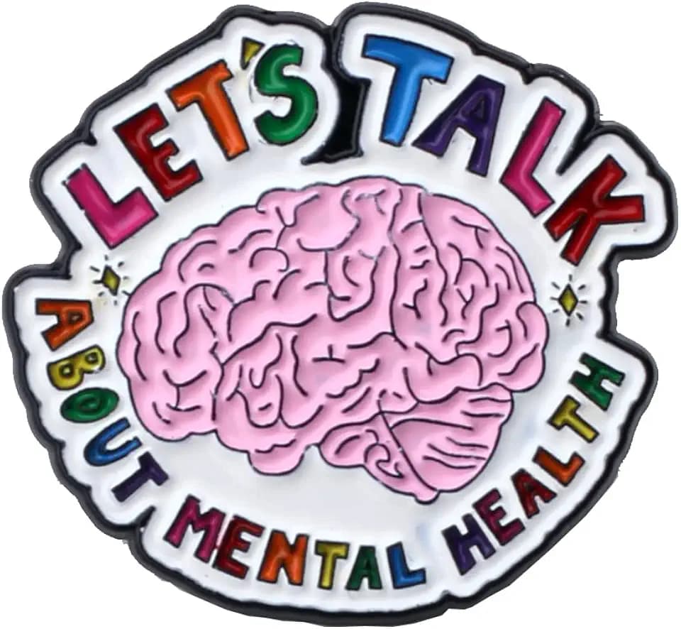 Let's Talk About Mental Health Lapal Pin Mental Health Awareness Gift