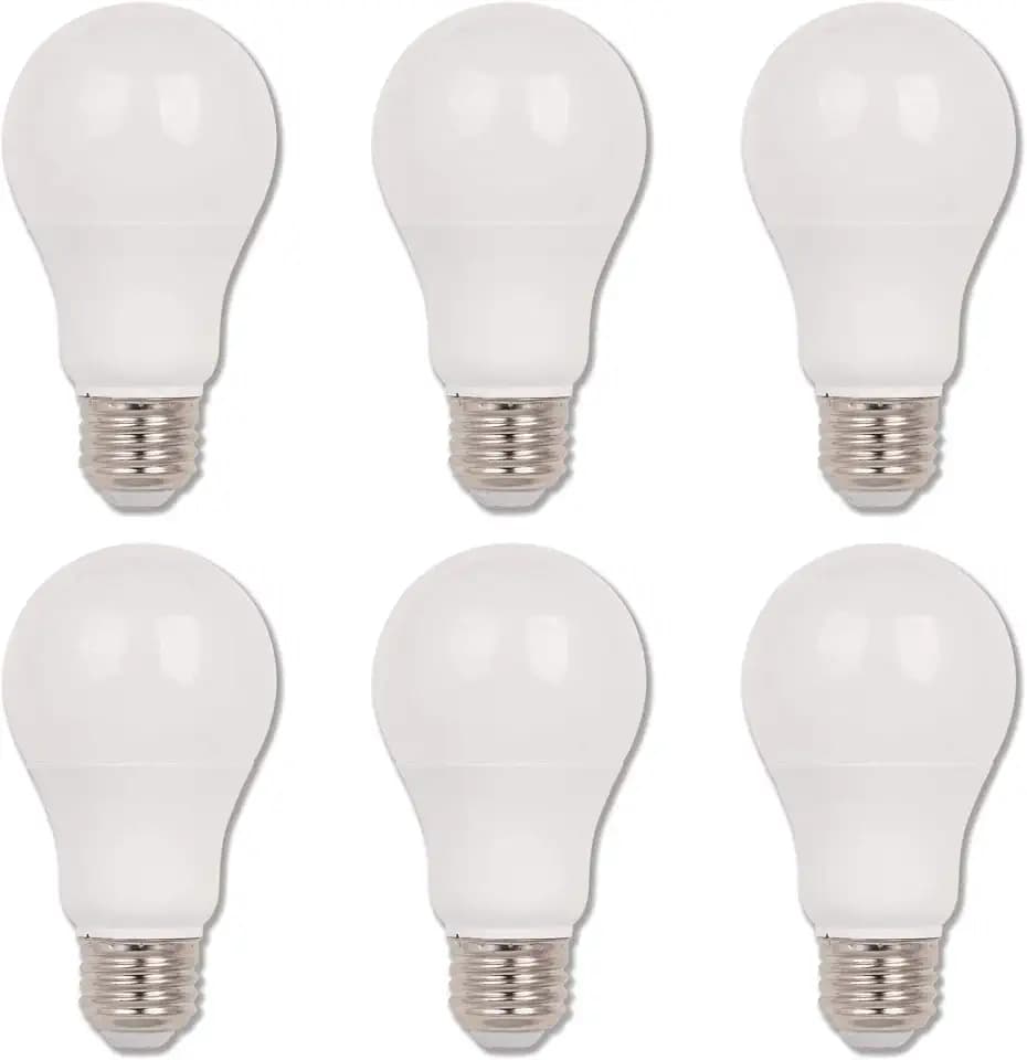 Westinghouse Lighting 5312720 5312700 9.5 (60 Watt Equivalent) Omni A19 Bright Energy Star LED Light Bulb, Medium Base, 6-Pack, Warm White