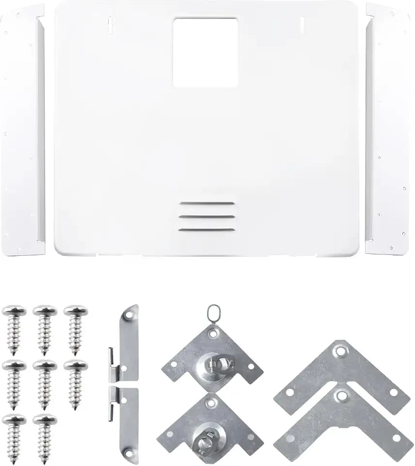 for Dometic 94946 RV Water Heater Door Conversion Kit, White