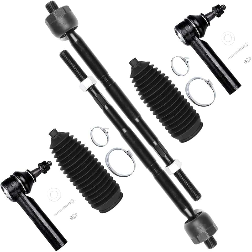 SCITOO 6pcs Front Tie Rod Kit for Chevy Equinox, for GMC Terrain