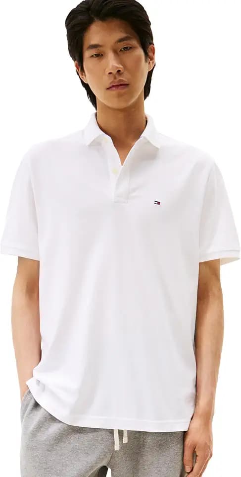 Tommy Hilfiger Men's Short Sleeve Cotton Pique Polo Shirt in Classic Fit