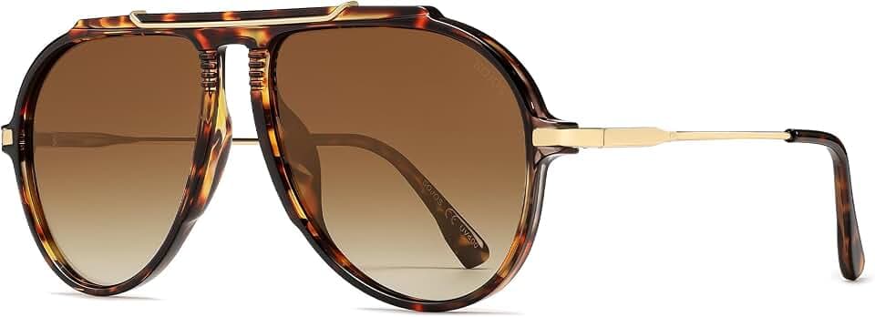 SOJOS Retro Oversized 70s Aviator Sunglasses Women Men SJ2693