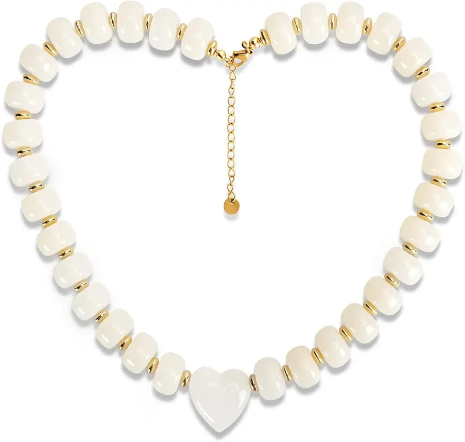 Resin Chunky Beaded Necklaces for Women Multicolor Statement Jewelry Gifts