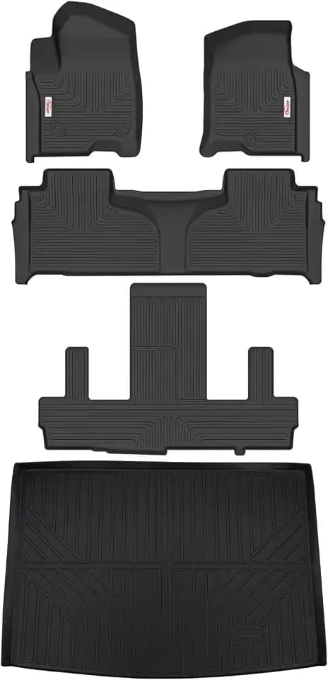 Tesson Floor Mats for Suburban/Yukon XL/Escalade ESV 2021-2026 7 Seat