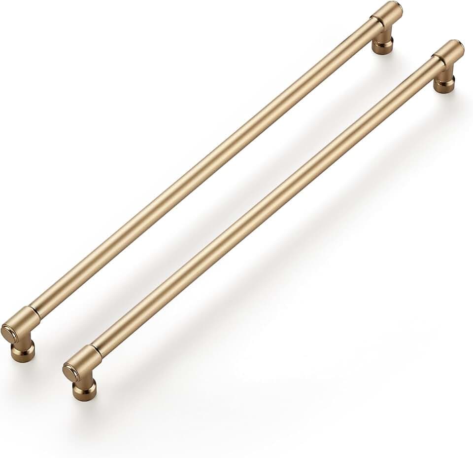 Ravinte Champagne Bronze Kitchen Pulls Cabinet Handles 12-3/5 Inch 10 Pack
