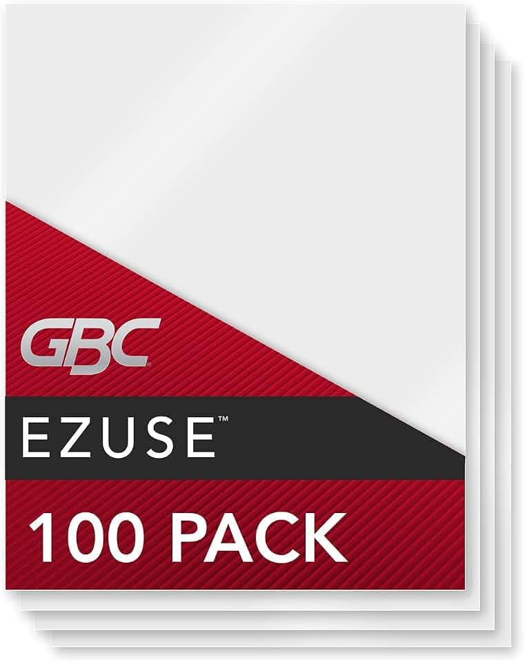 GBC Swingline Thermal Laminating Sheets / Pouches, Letter Size, 7 Mil, Speed Pouch, EZUse, 100-Count (3200717)