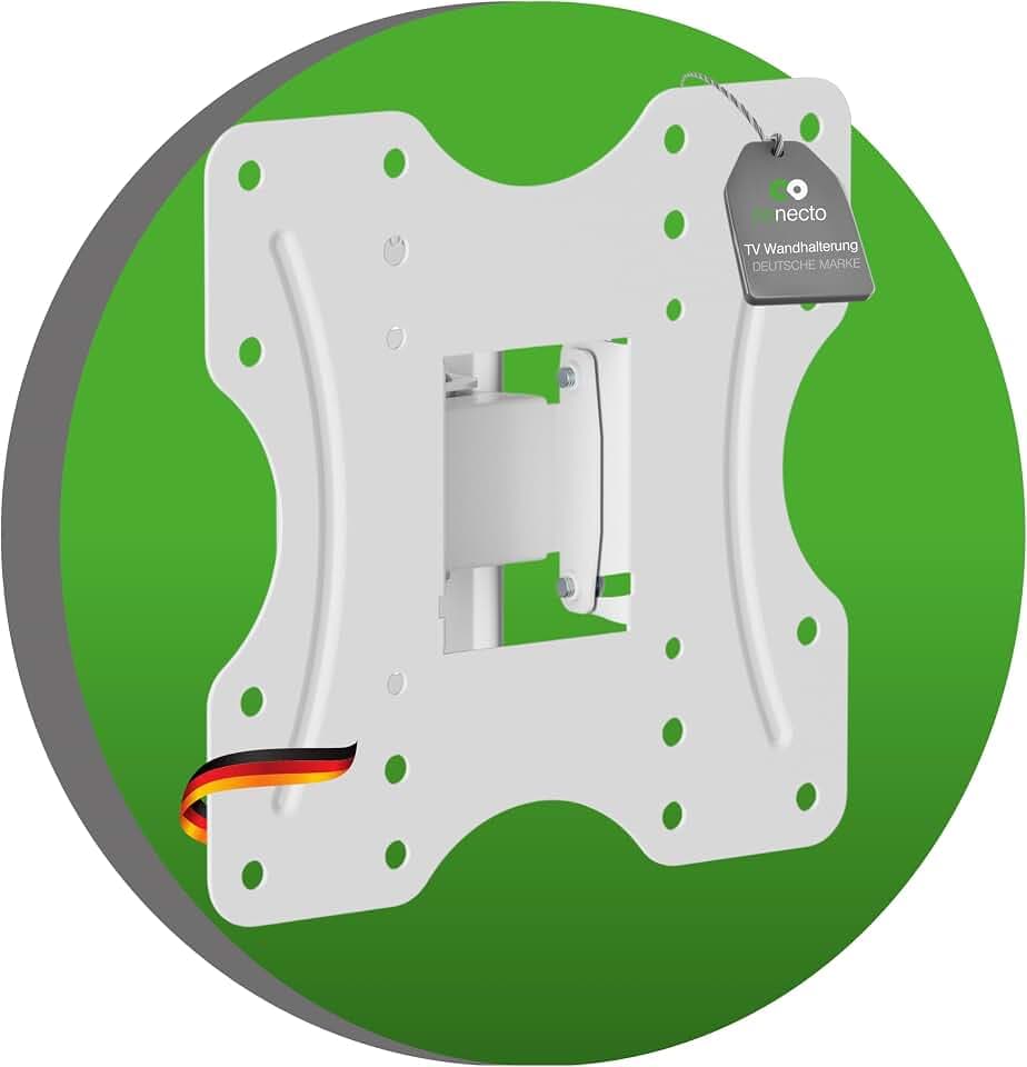 conecto Wandhalterung TV Monitor schwenkbar neigbar VESA 200x200 | TV Wandhalterung Halterung Halter schwenkbar neigbar, 23–43 Zoll, für LCD LED OLED Curved TV bis 30kg