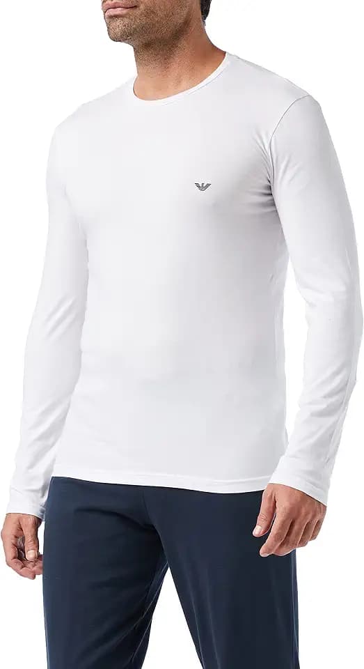 Emporio Armani Herren Emporio Armani Men's Basic - Stretch Cotton Long Sleeves T-Shirt T-Shirt